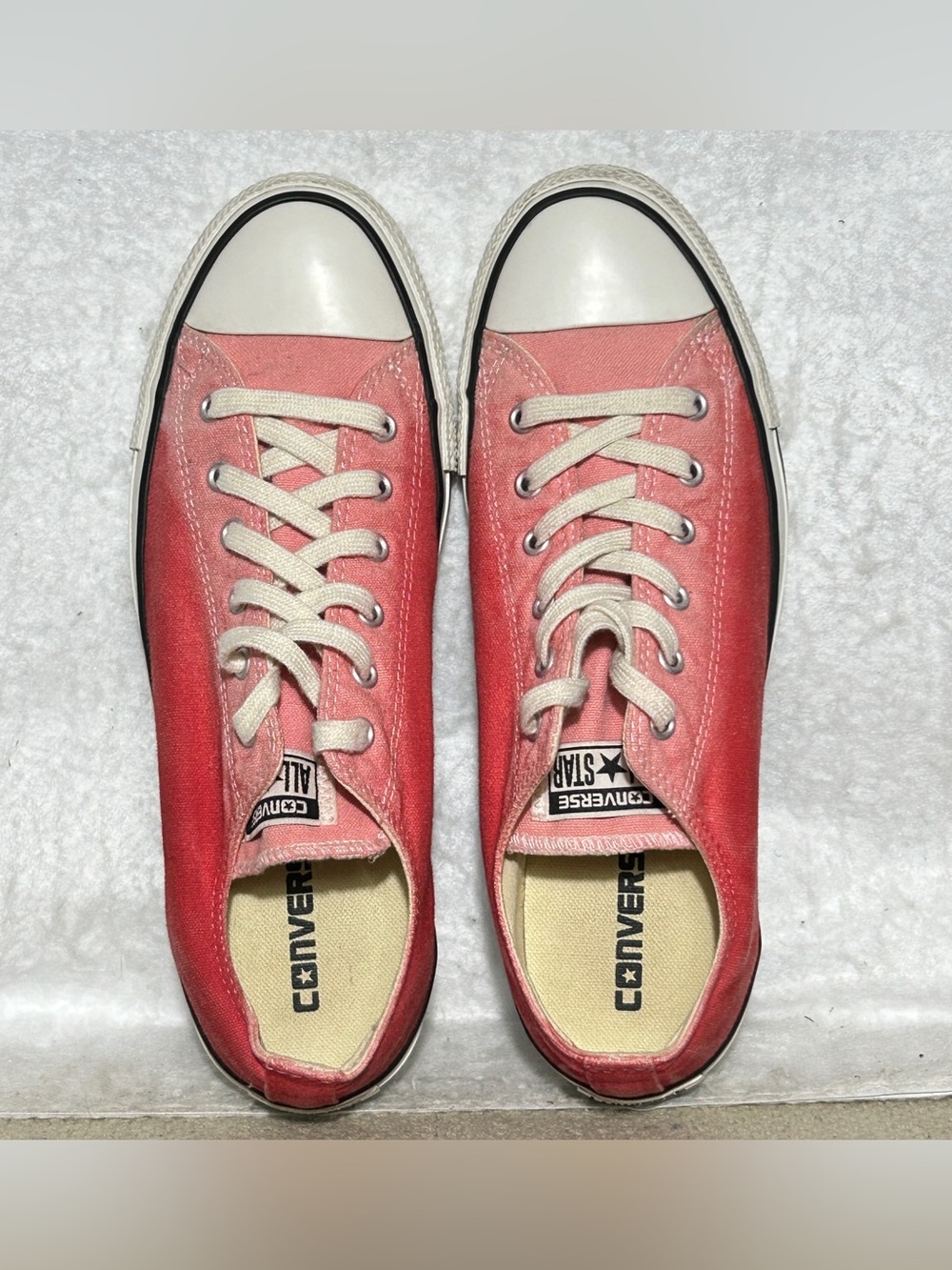 Converse Unisex Coral All Stars Classic Low Top Sneakers Shoes SZ M 8 W 10 - Picture 5 of 11